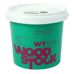 Лак водный для паркета и интерьера Woodstock W7 Матовый